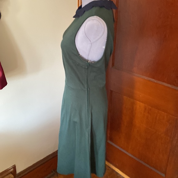 ❤️NWOT Modcloth Green All Polished Up Fit & Flare Scalloped Neck size XL❤️ - Picture 8 of 13